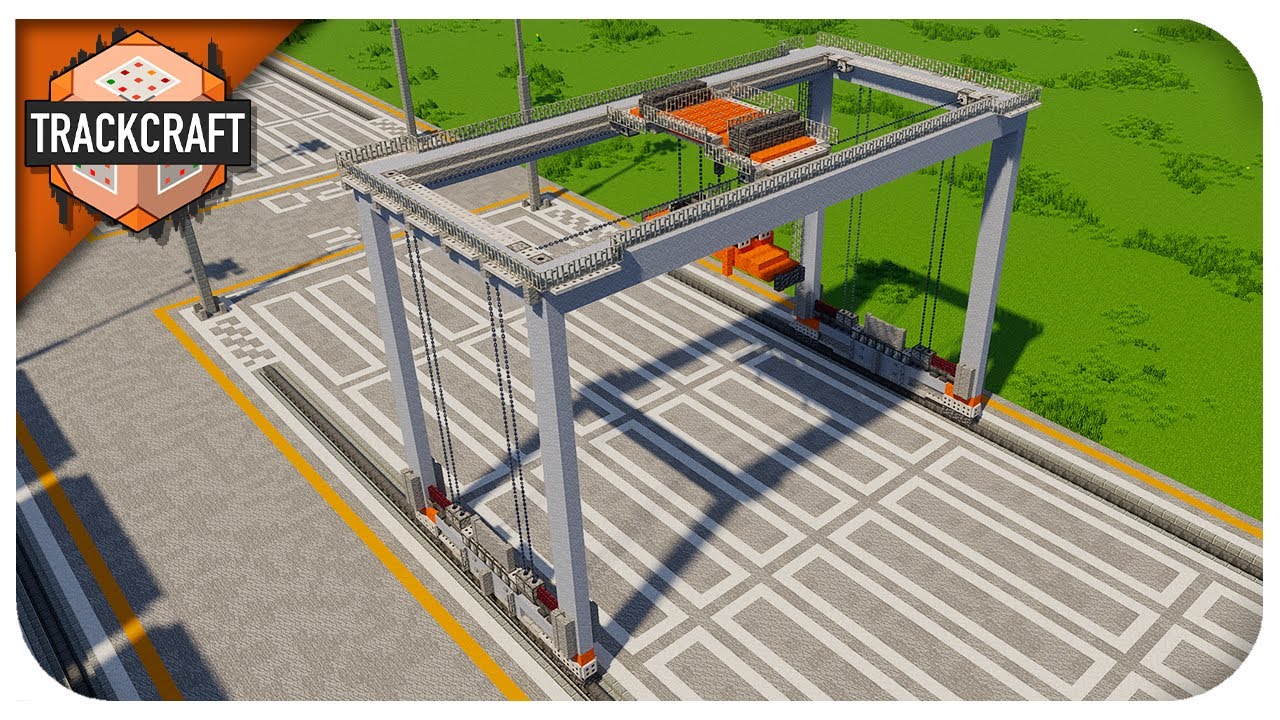 Minecraft Cargo Port Container Crane I Timelapse