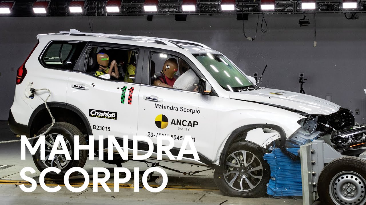 ANCAP safety & crash testing a Mahindra Scorpio