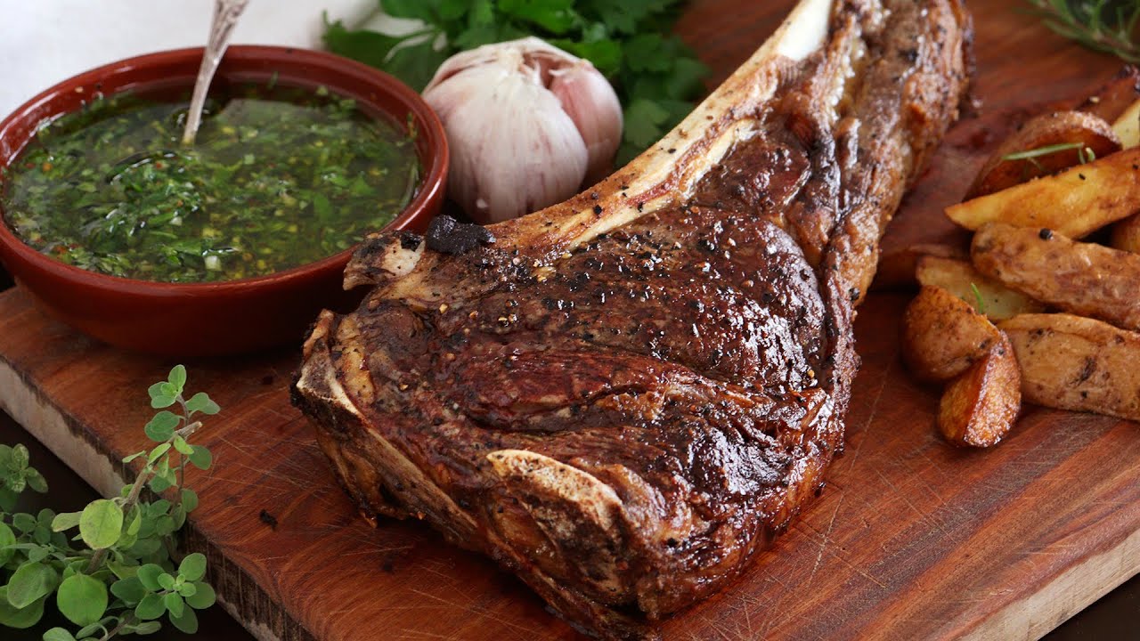 TOMAHAWK  al Horno | Con CHIMICHURRI Casero - CUKit!