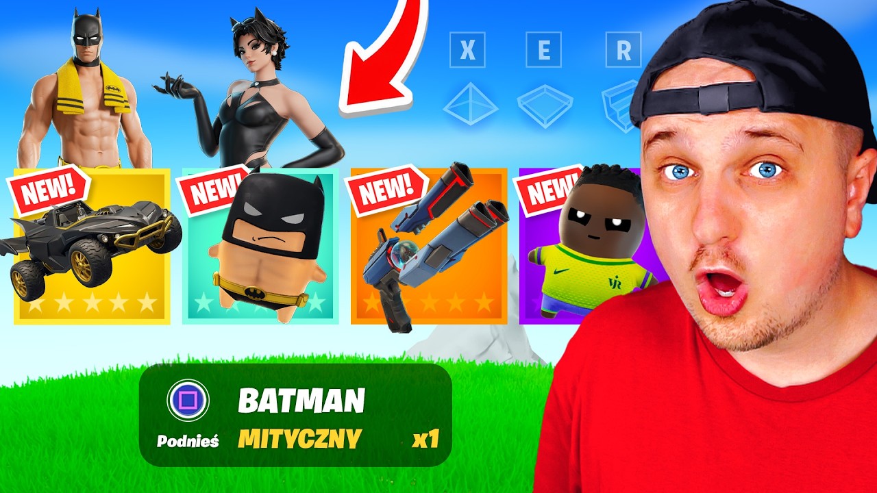 UPDATE 41.20 NOWY MITYCZNY SAMOCH&Oacute;D, DUSZEK BATMAN ORAZ PISTOLET WYBIJACZ W FORTNITE