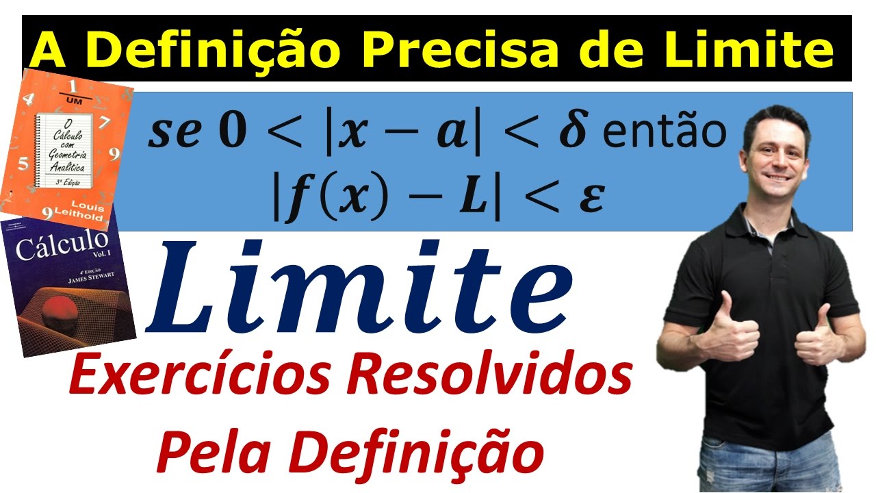 Limite - Exercícios resolvido pela definição precisa de limite - Aula 10 com função quadrática