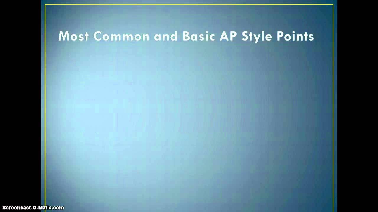 Associated Press Style