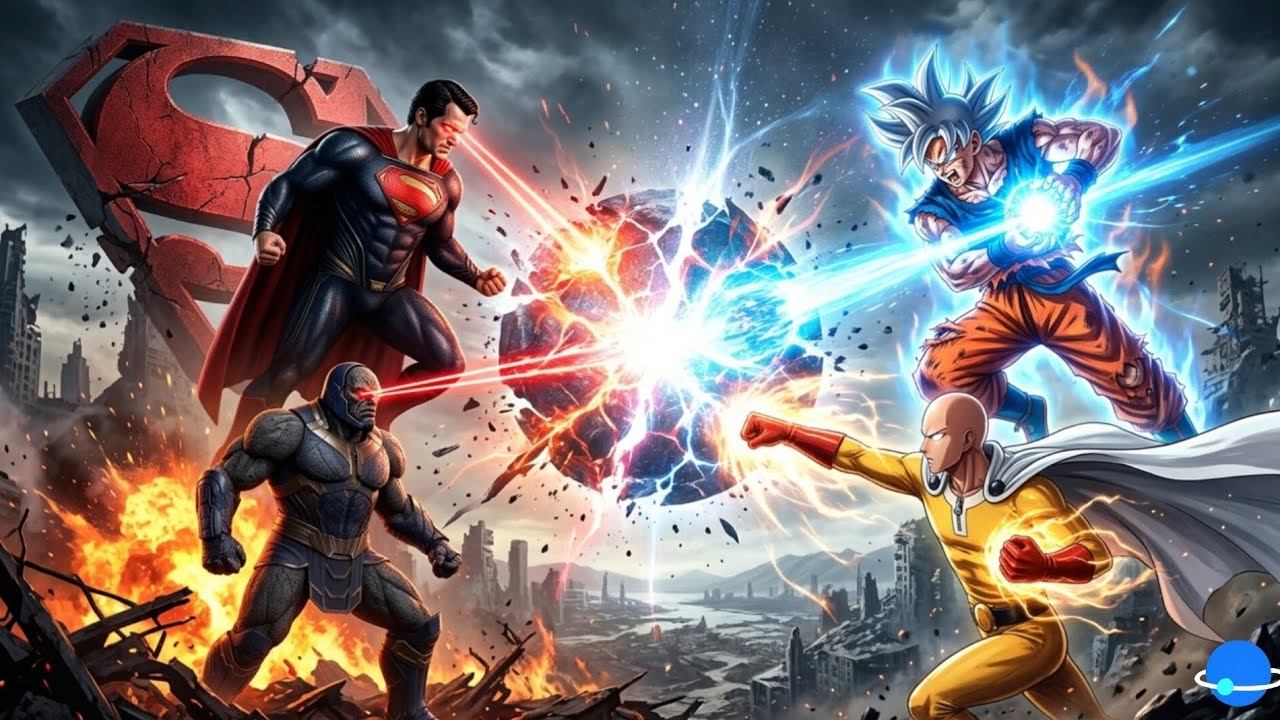 Anime vs DC Absolute War:  Darkseid vs Saitama (4K Ultra HD)