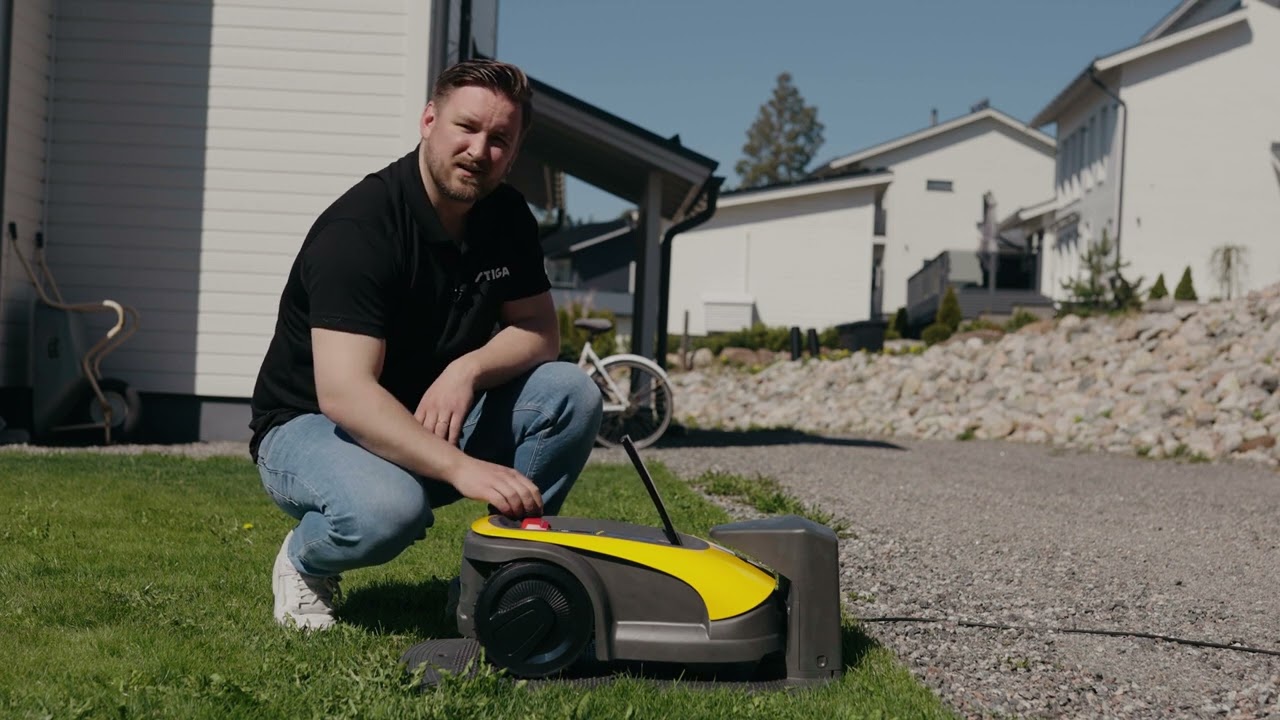 Stiga A1500 robottiruohonleikkurin asennus
