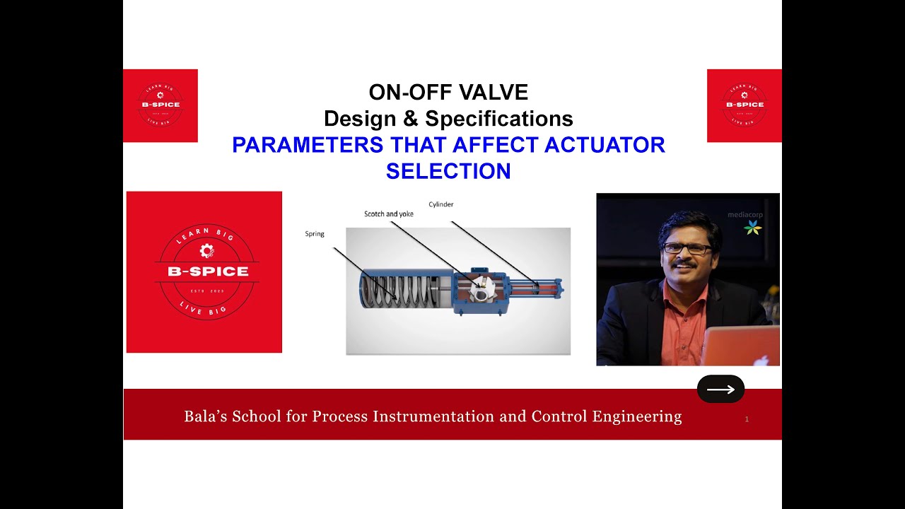 ON OFF VALVE - PARAMETERS THAT AFFECT ACTUATOR SELECTION