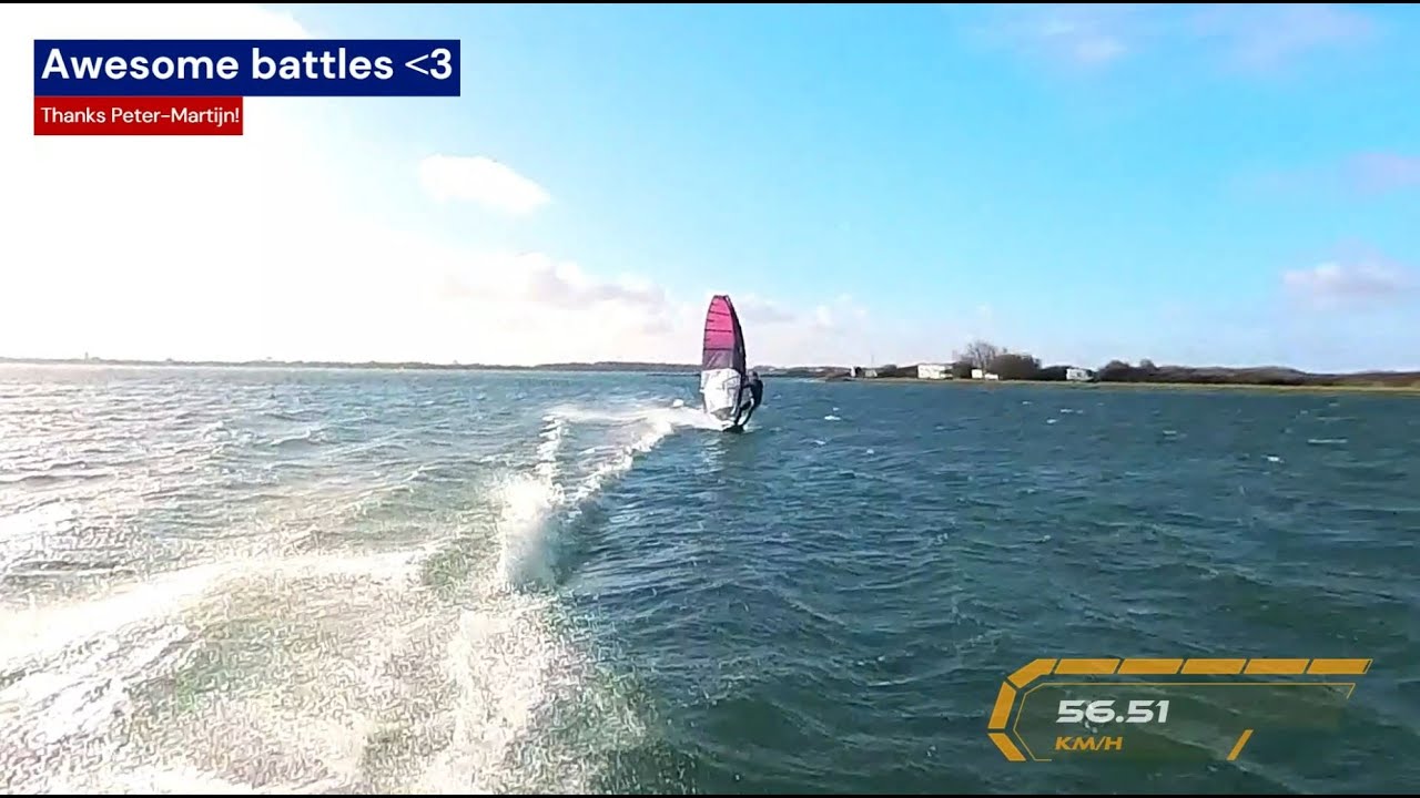 freezing cold winter windsurf session @ Brouwersdam NL, January 2nd 2026
