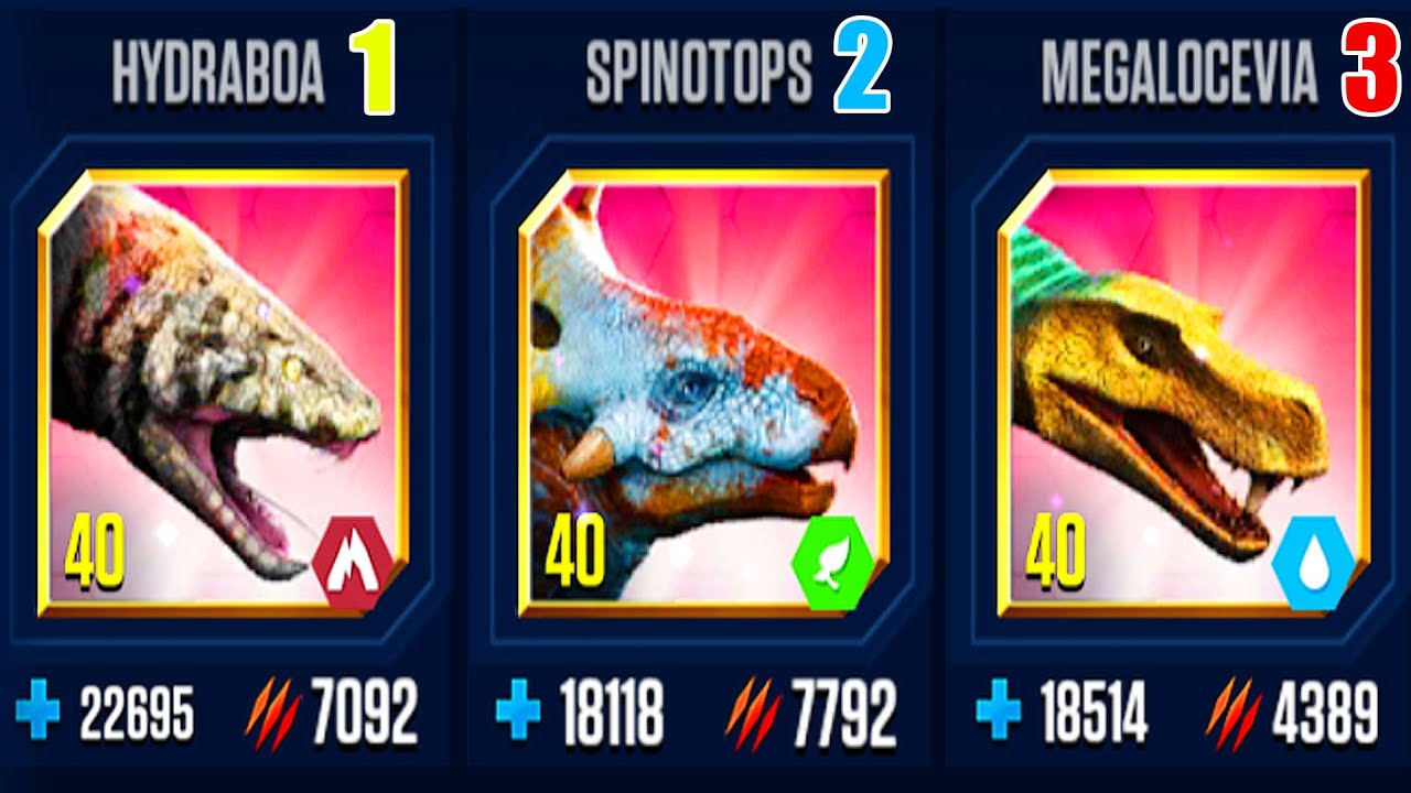 JURASSIC WORLD MOBILE SỨC MẠNH TỐI THƯỢNG TIẾN HÓA CẤP BẬC SIÊU SUPER HYBRID BỘ 3 MẠNH NHẤT GAME