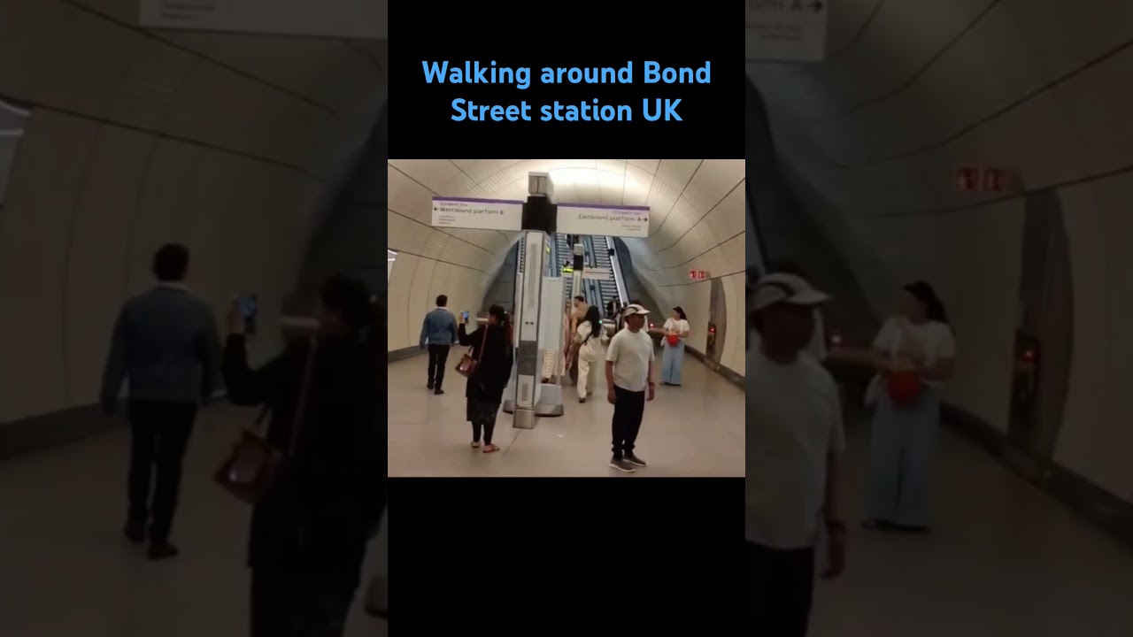 Walking around Bond Street Station in the UK #travel #london #automobile #tubestation #bondstreet