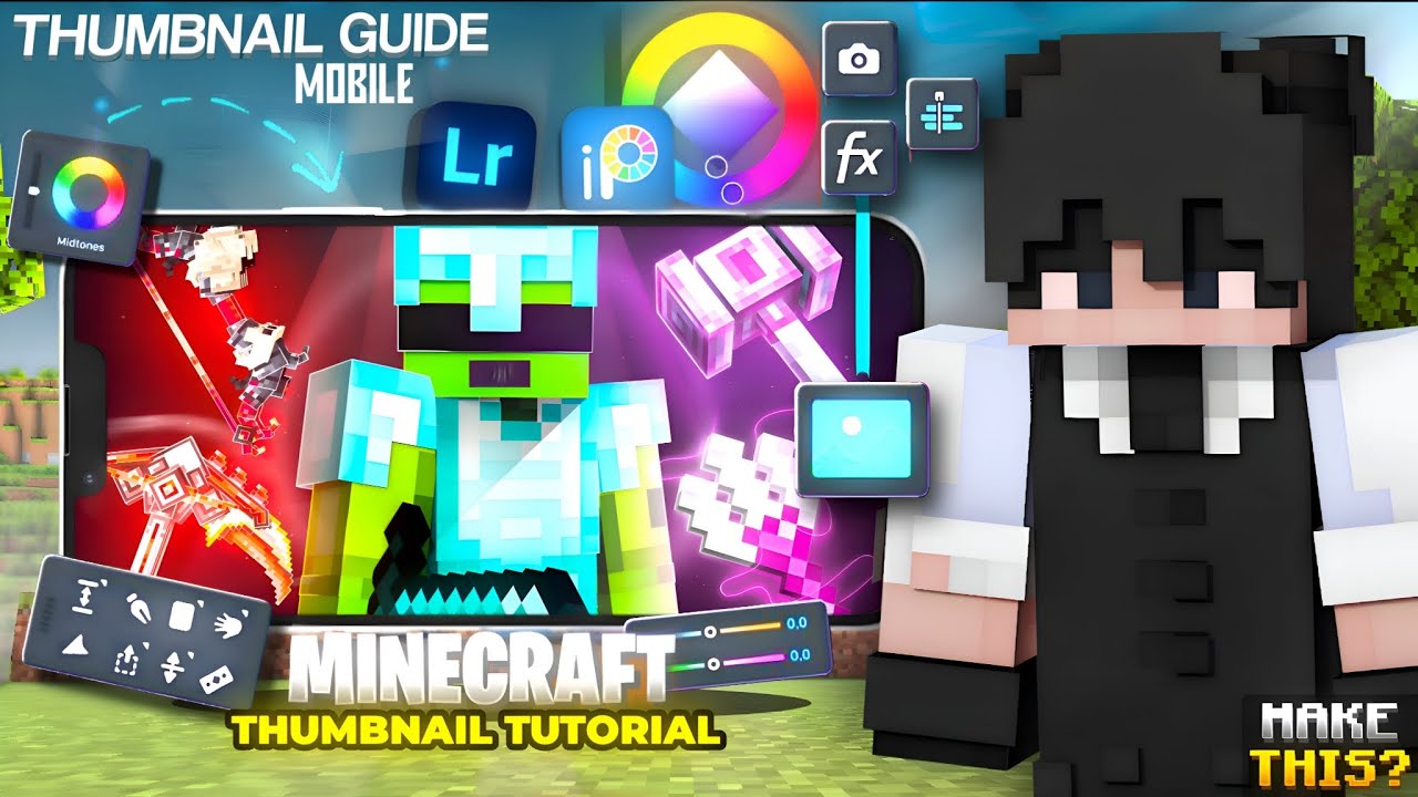 The Best Thumbnail Tutorial For Minecraft creator's !!🔥