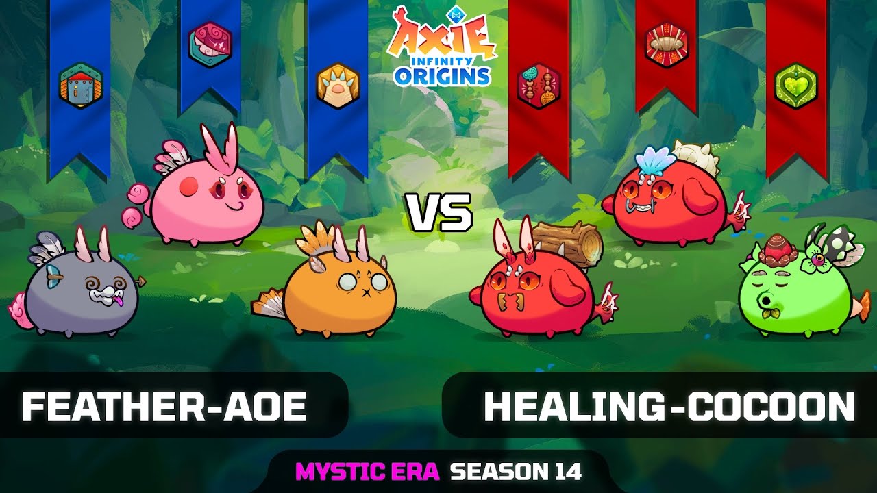FEATHER-AOE vs HEALING-COCOON | SEASON 14 | AXIE INFINITY ORIGINS