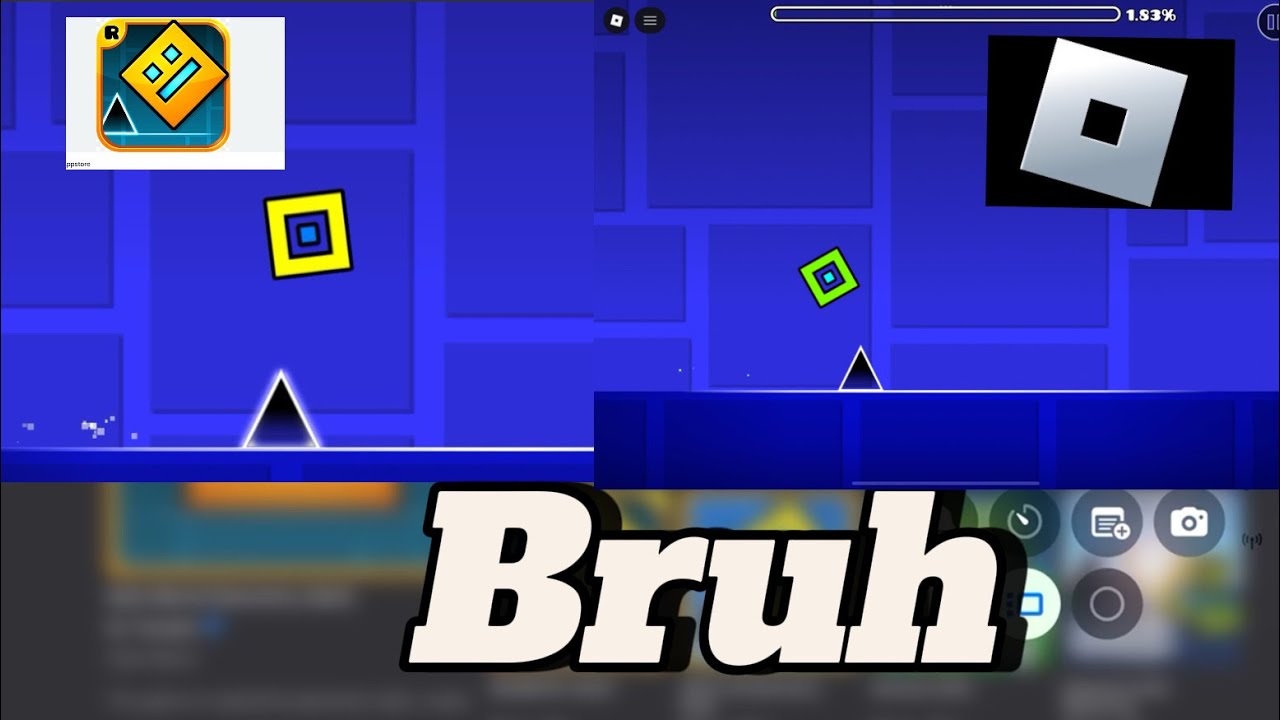 I played Geometry Dash in Roblox