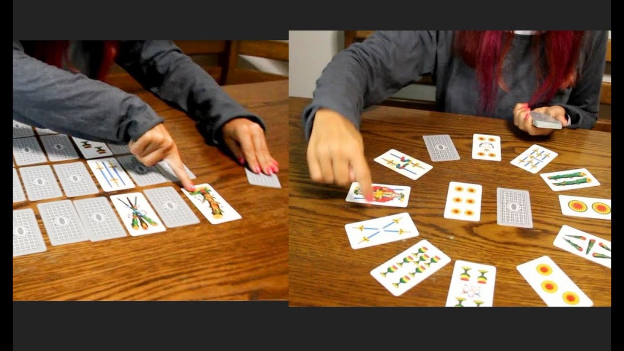 Come fare 3 SOLITARI SEMPLICI con le CARTE ITALIANE 😀