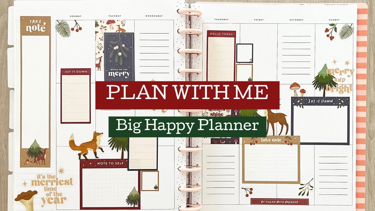 PLAN WITH ME | BIG HAPPY PLANNER