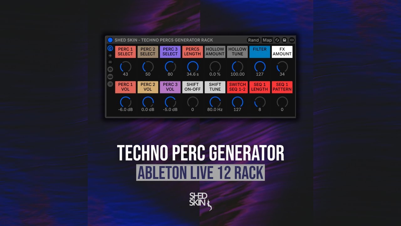 Techno Perc Generator - Ableton Live Rack - Detailed Walkthrough