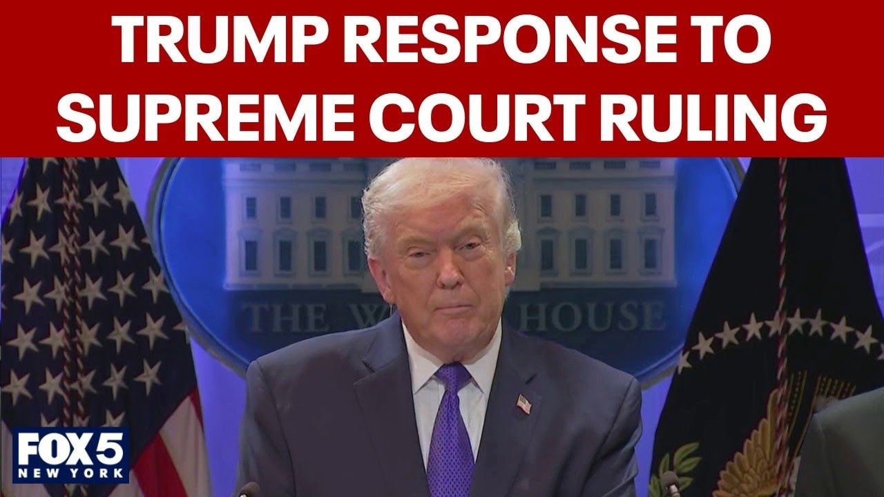 FULL: Trump responds to Supreme Court tariff ruling