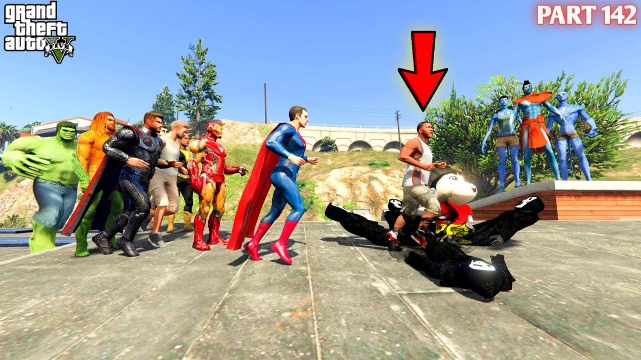 Franklin Shinchan Fall In Ghost Trap Can Superman Save in GTA5