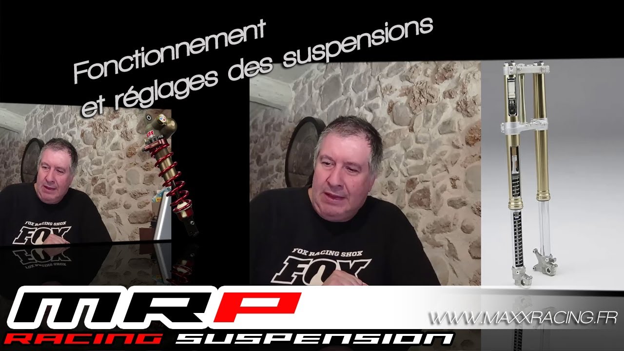 Fonctionnement et Réglages des suspensions Motocross / fourche à cartouche fermée et amortisseur
