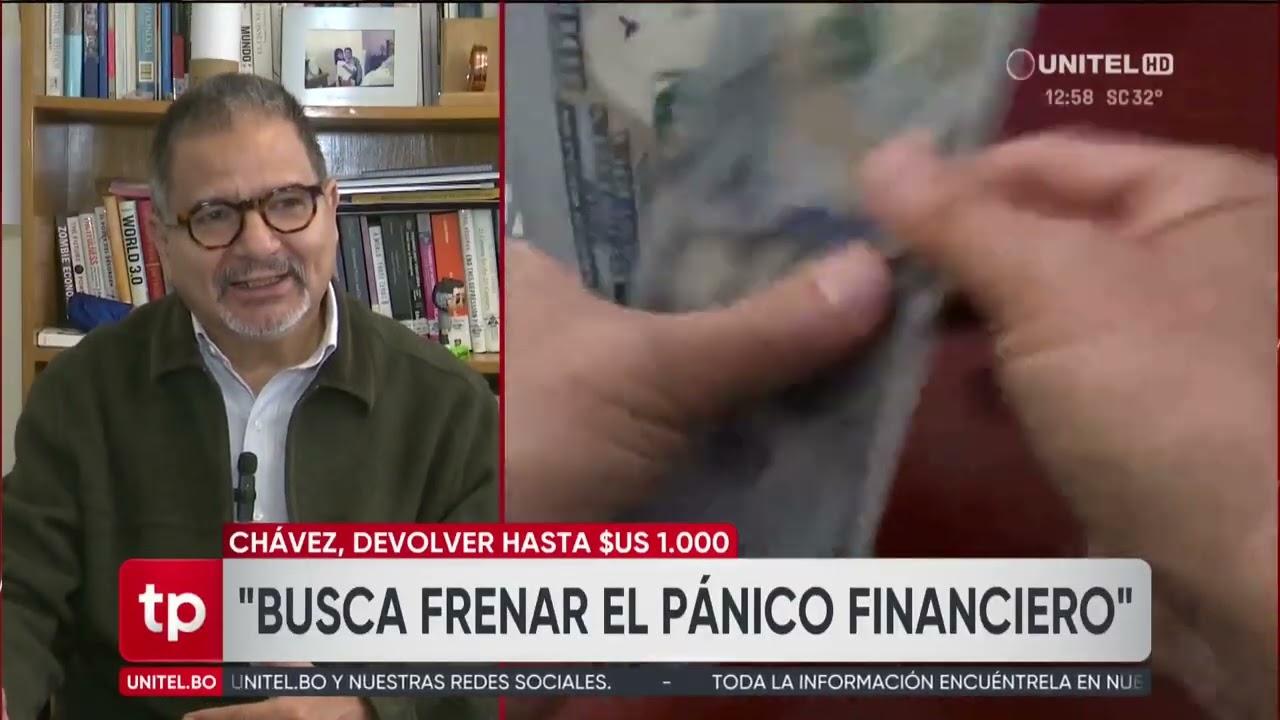 Gonzalo Ch&aacute;vez se refiere a la devoluci&oacute;n de d&oacute;lares a peque&ntilde;os ahorristas