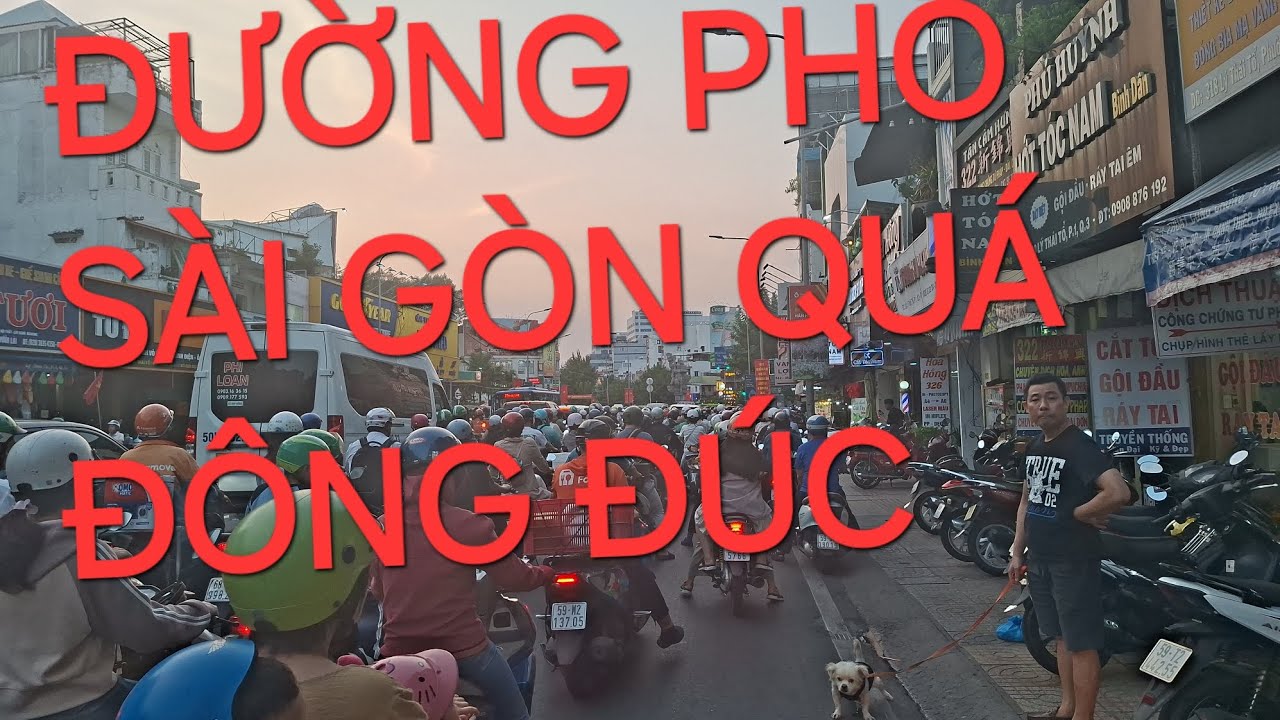 Đường Sài Gòn Việt Nam Quá Đông Xe Máy