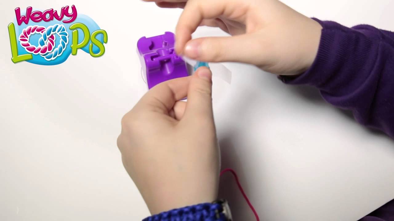 Tutorial Weavy Loops 2 colors bracelet