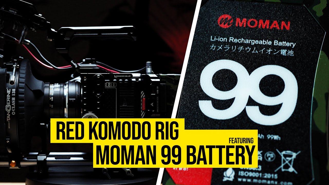My Red Komodo Camera rig breakdown featuring MomanPower 99 Battery