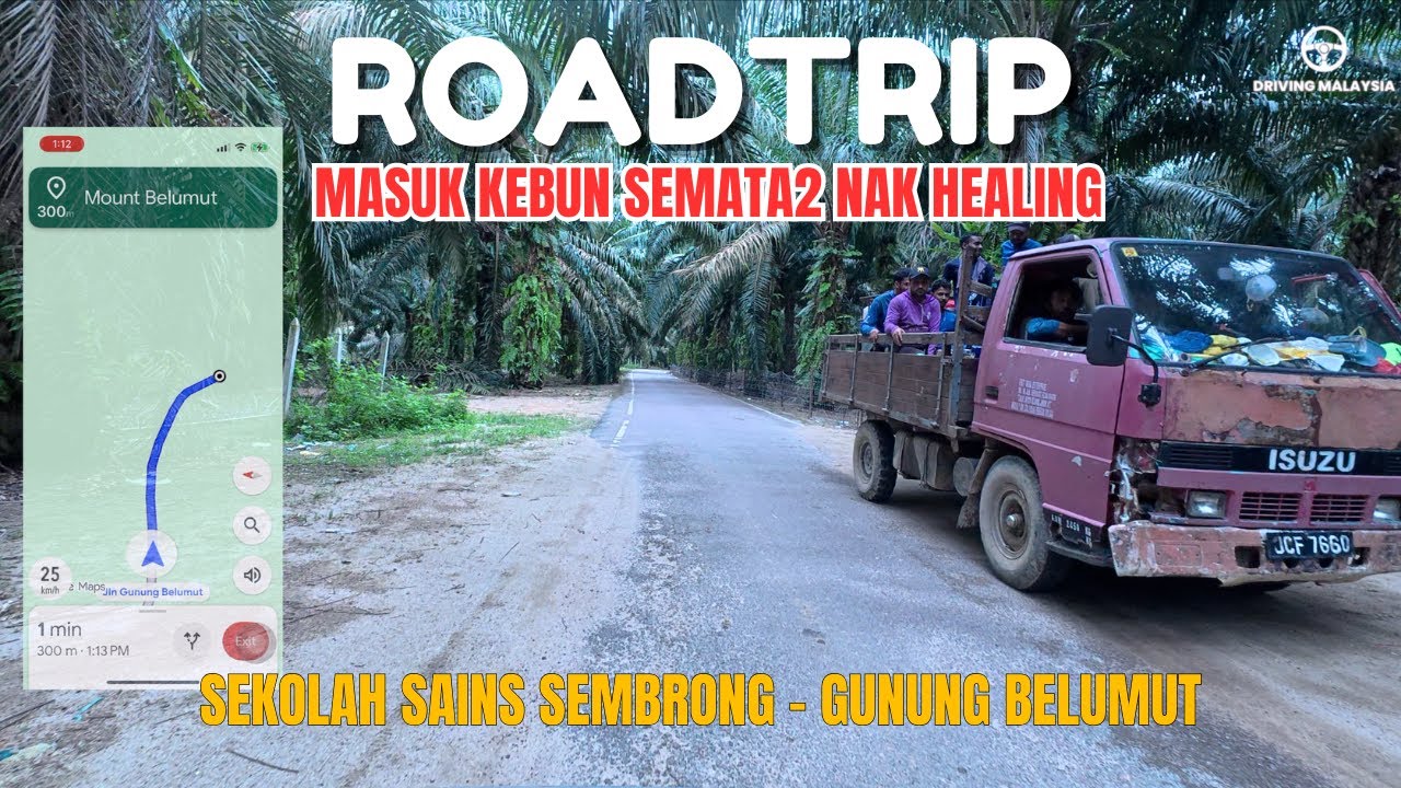 ROAD TRIP‼️ Memandu ke Gunung Belumut | Laluan Sunyi Felda Ulu Dengar Menuju Taman Eko Rimba
