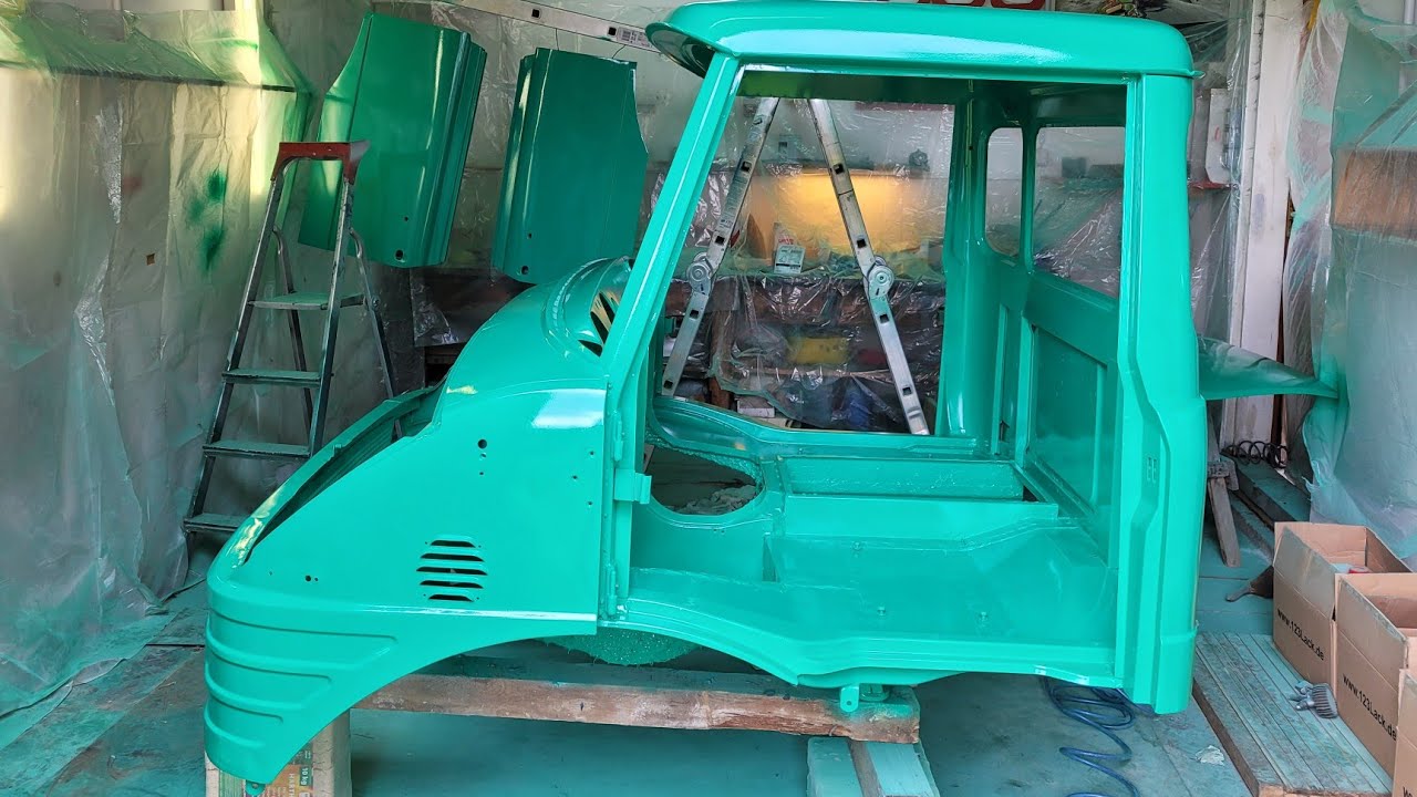 Unimog 421 Restauration #3 | Kabine schweißen, strahlen und lackieren