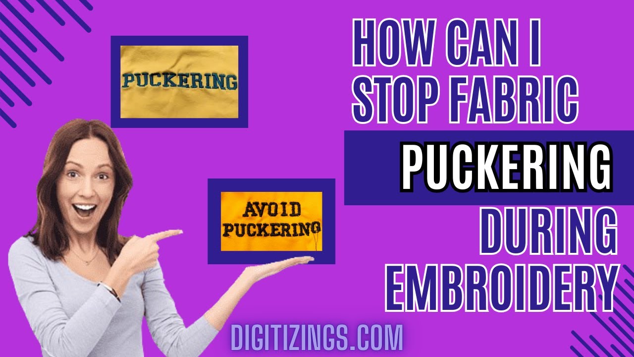 How Can I Stop Fabric Puckering During Embroidery? #embroiderymachinemaintenance #embroiderytips