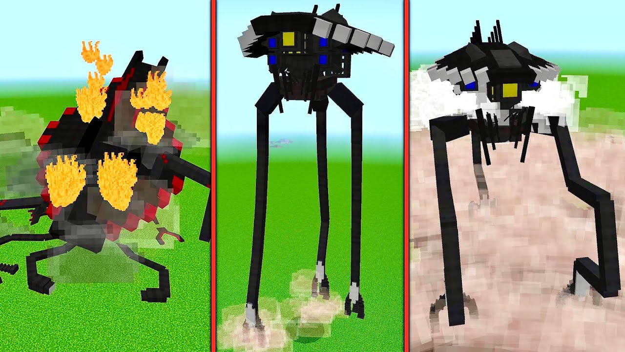 BEST TRIPOD ADDON in  Minecraft War of the Worlds