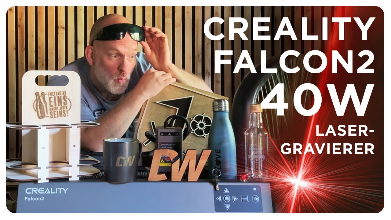 Der CREALITY FALCON2 40W Laser-Gravierer im TEST - Alles was Du wissen musst