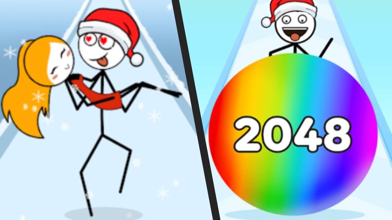 RUN NOW vs STICKMAN ROLL - All Levels Satisfying Double Mobile Games ANdroid ios APK
