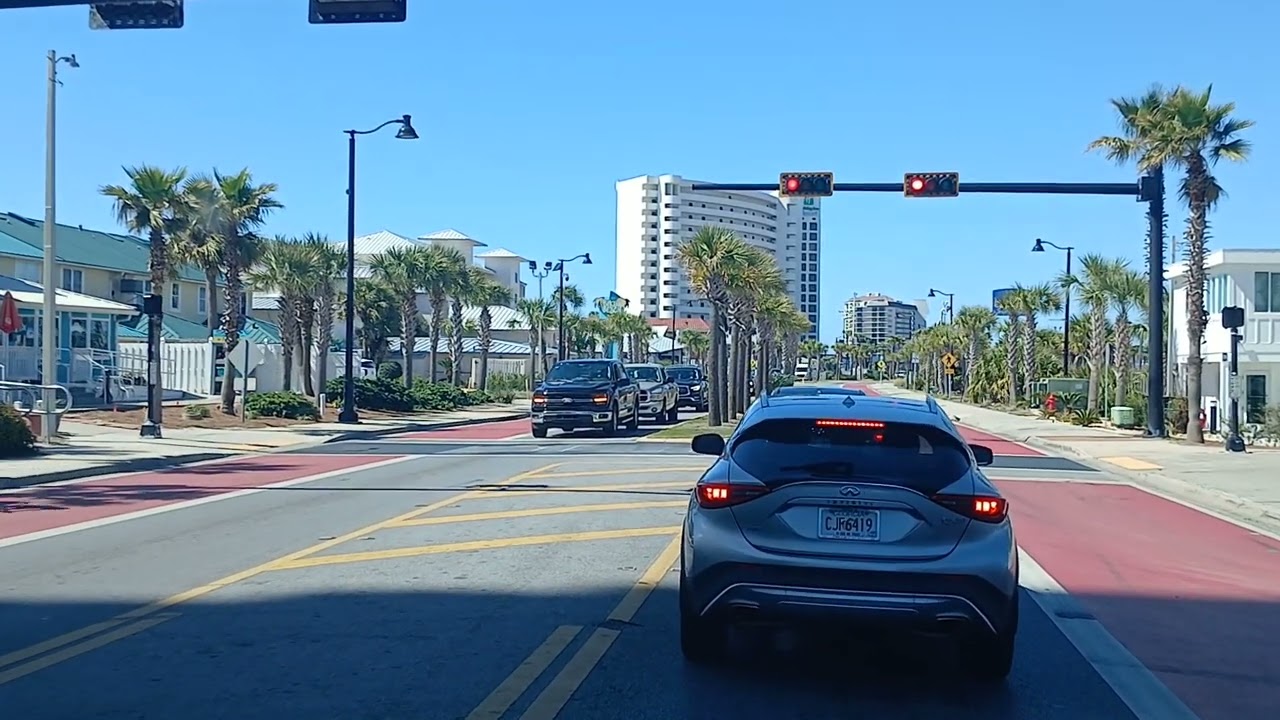 Drive through Panama City Beach to the pier.
