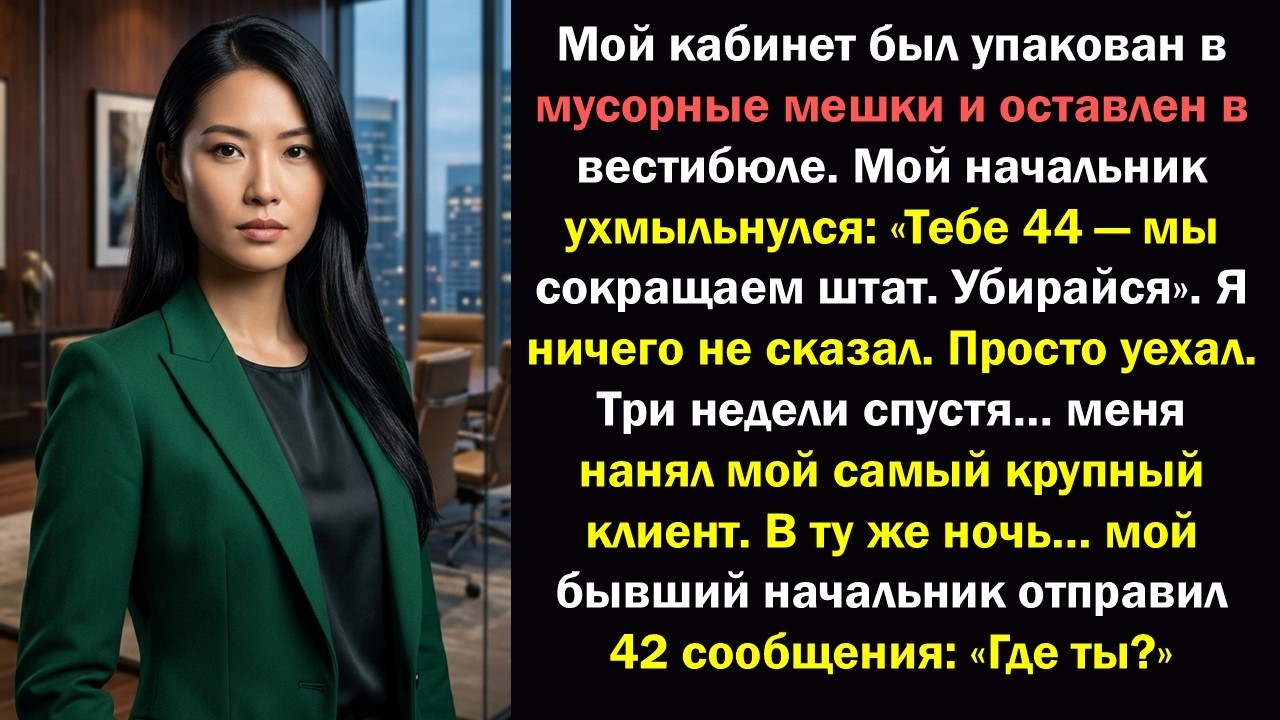 После командировки я обнаружил свой рабочий стол, упакованный в мусорные мешки, в вестибюле?
