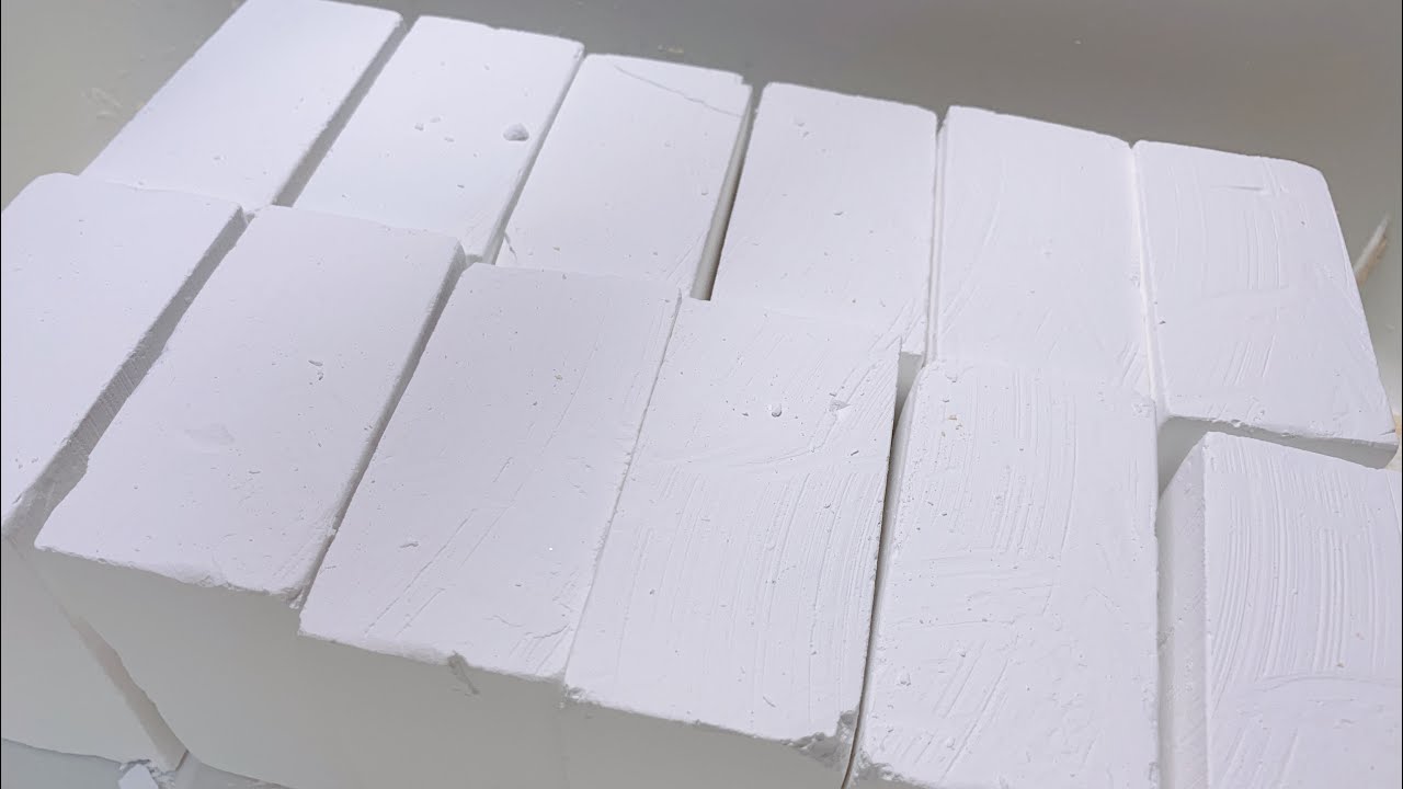 ASMR | 12 Blocks Plain Jane Gym Chalk Crush