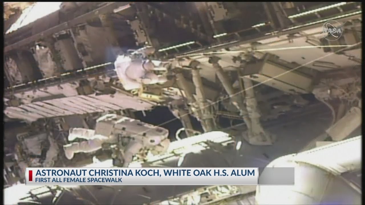 North Carolina native Christina Cook completed first all female spacewalk