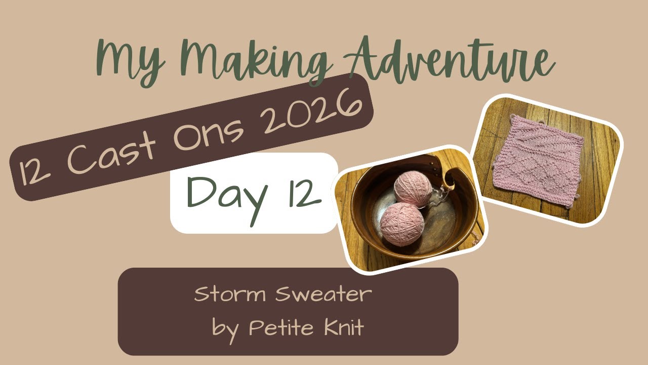 12 Cast Ons | Day 12 | Storm Sweater