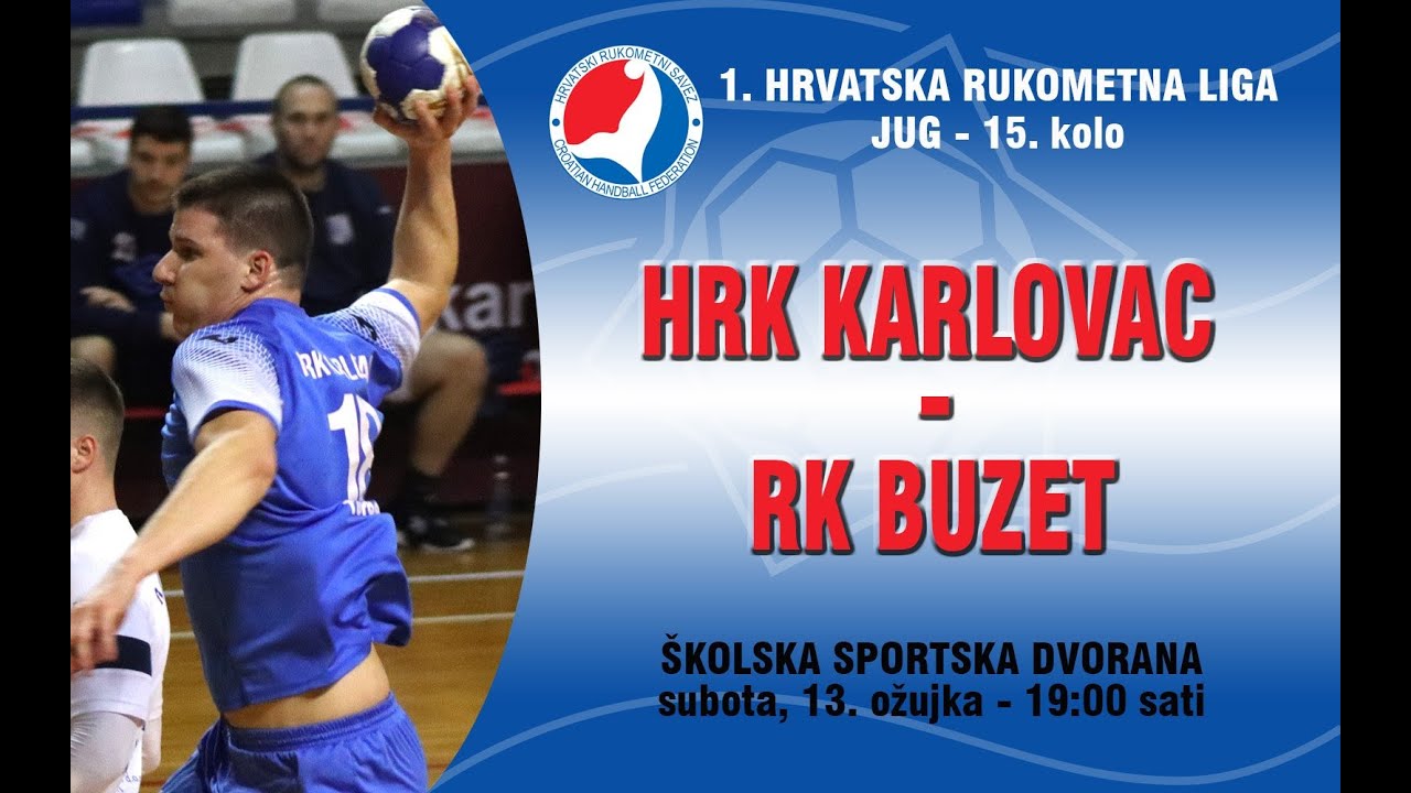 15.KOLO, 1HRL JUG - MUŠKI, HRK KARLOVAC vs RK BUZET