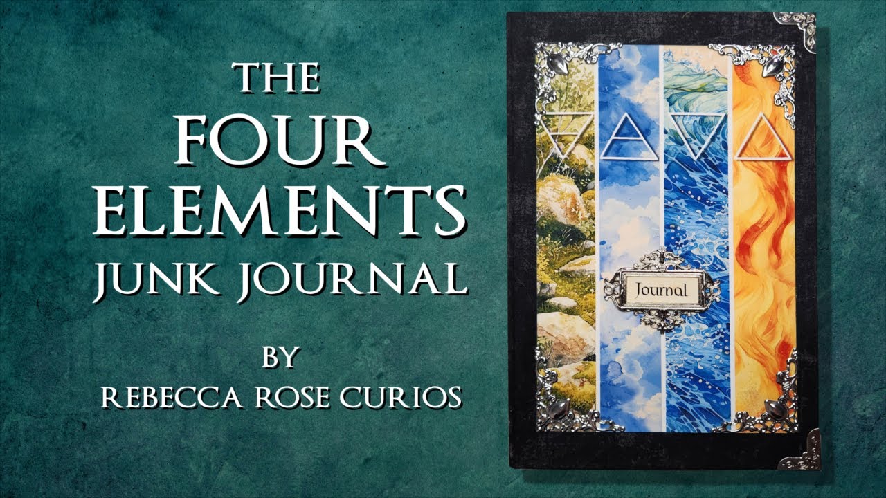 The Four Elements (SOLD) - a junk journal walkthrough- no talking, just music