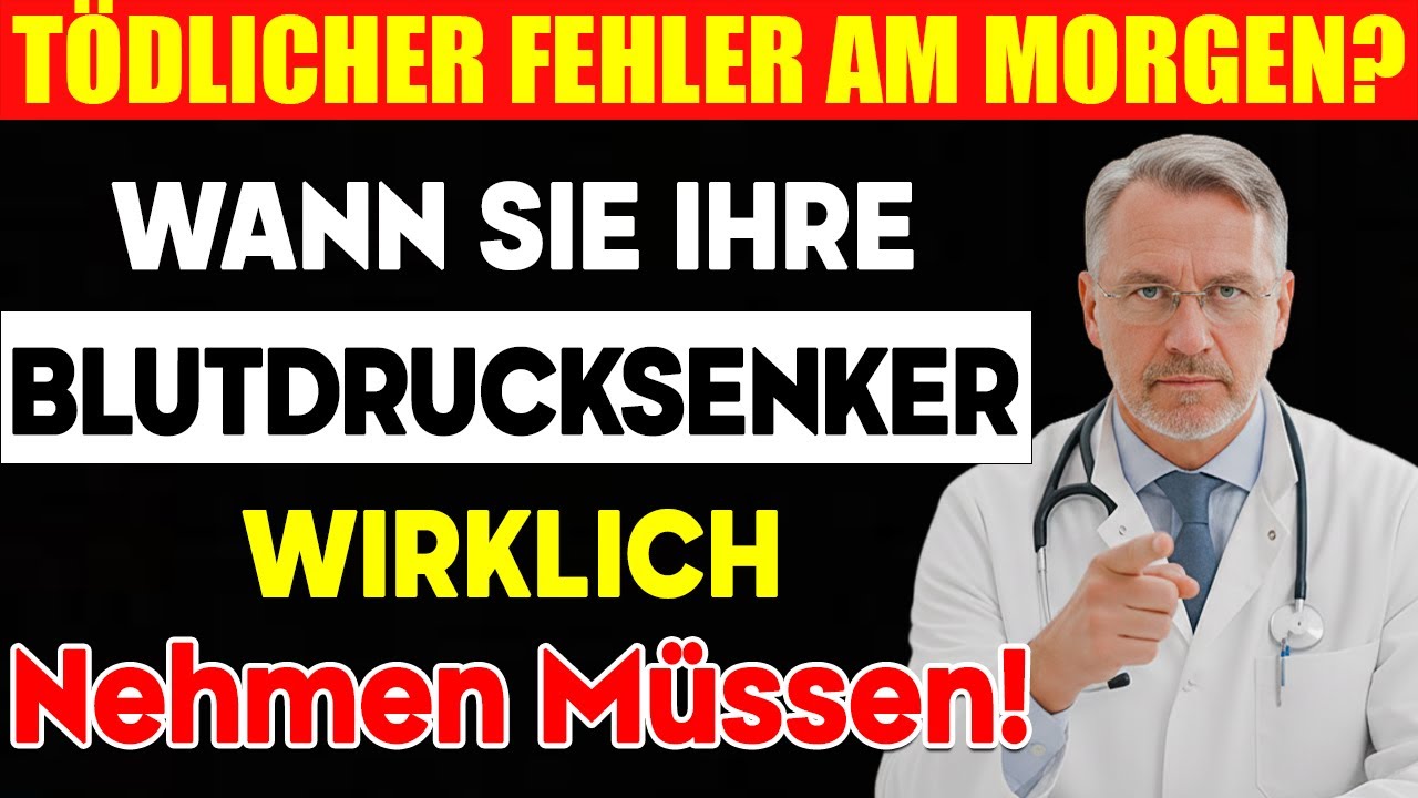 STOPP! Blutdruck-Tabletten NIEMALS so einnehmen! (Lebensgefahr)