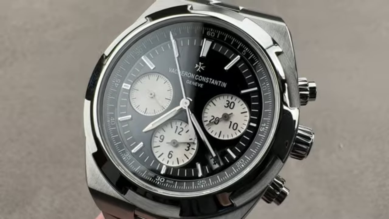 Обзор часов Vacheron Constantin Overseas Chronograph (5500V/110A-B481) с циферблатом Inverse Pand...