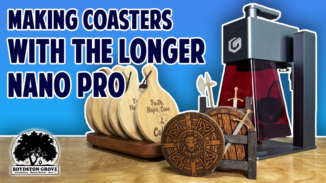 Making Coasters With The Longer Nano Portable Laser Engraver