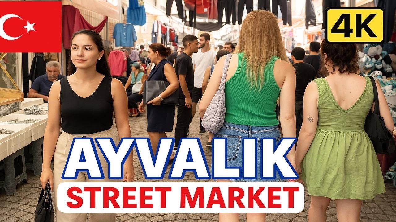 Where Tradition Meets Flavor: Ayvalık Street Market 4K 60fps