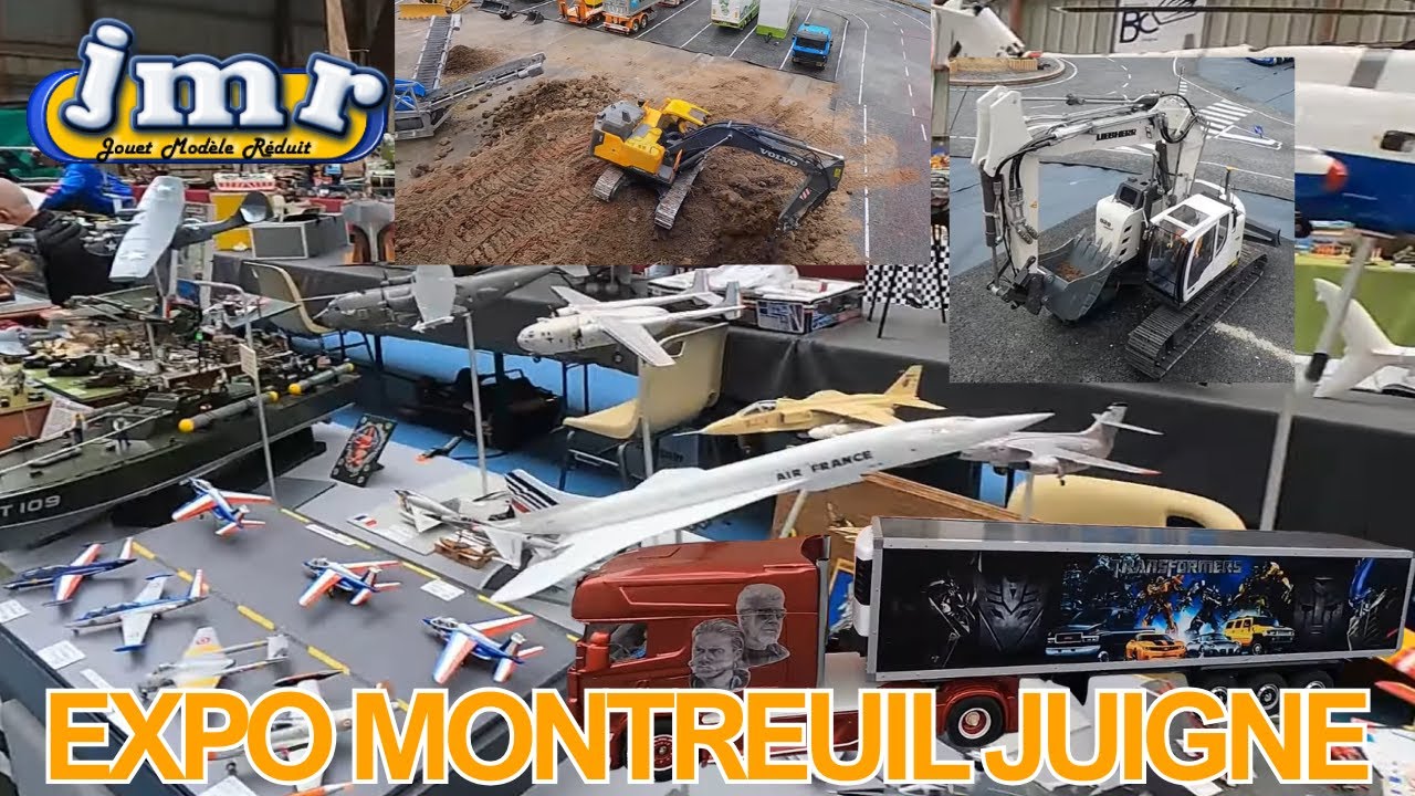 PRESENTATION D'UNE PELLETEUSE ET AUTRES SUR L'EXPOSITION DE MONTREUIL JUIGNE