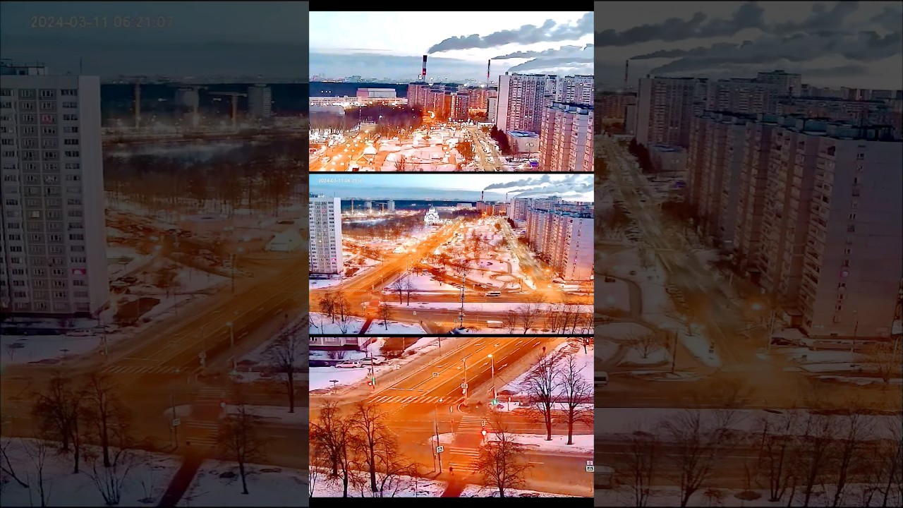 Moscow Morning timelapse #Moscow #timelapse #morning #cctv #ptzcamera #streetcam #morningvibe