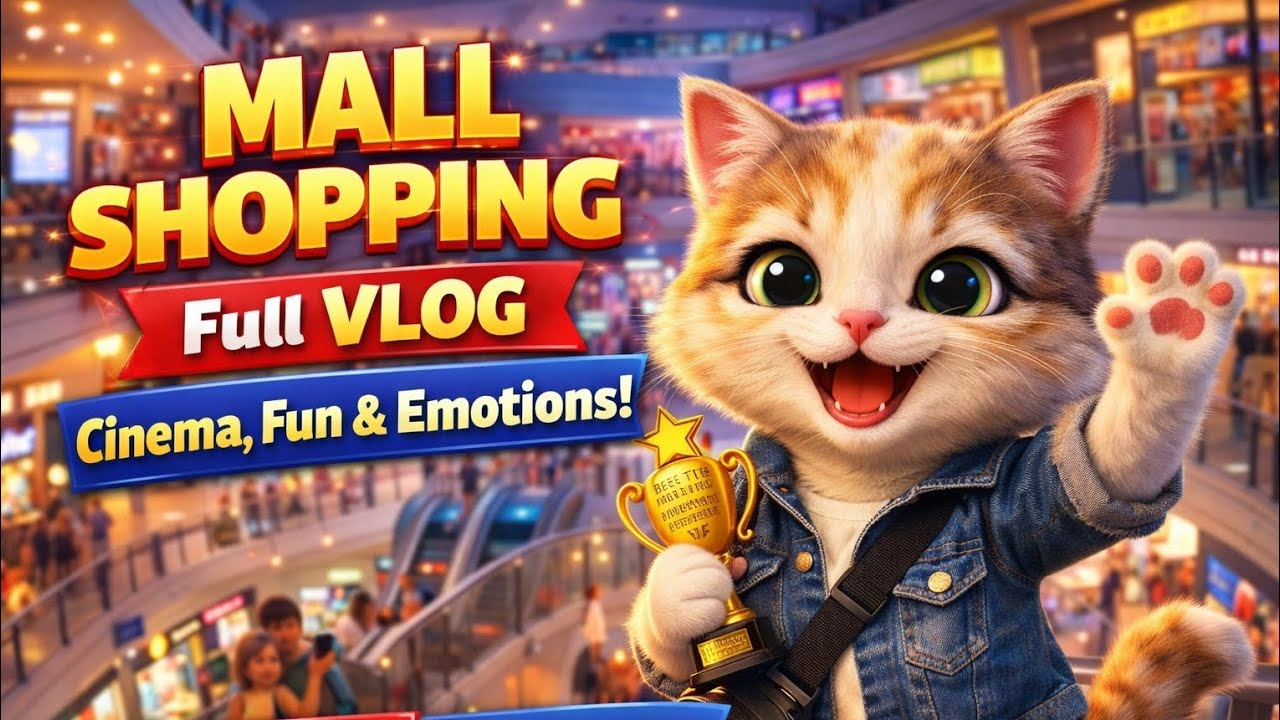 Talking Billi Mall Mein Shopping Karne Gayi! | Full Fun Vlog | Cinema & Games
