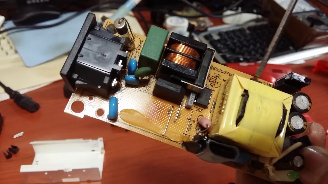 컴퓨터 모니터 12v 아답타 고장수리