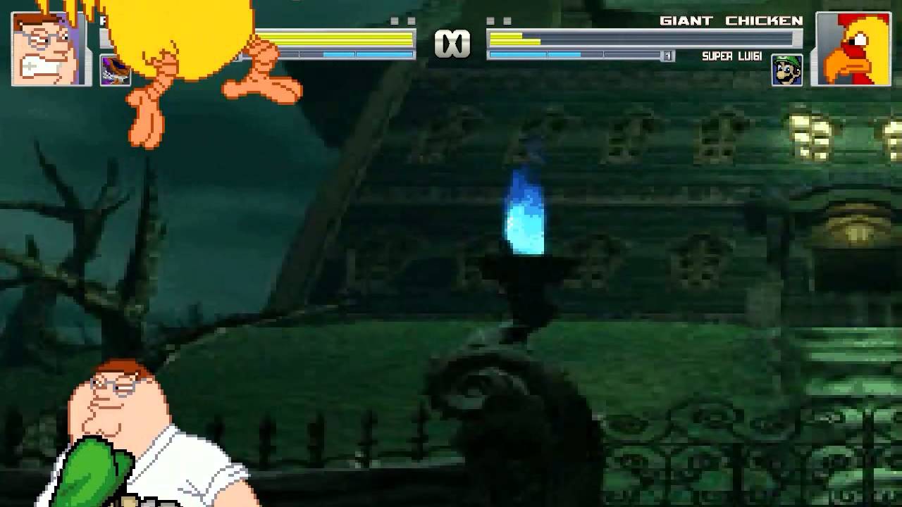 AN Mugen Request #19: Peter Griffin & Fang the Sniper VS Giant Chicken & Luigi