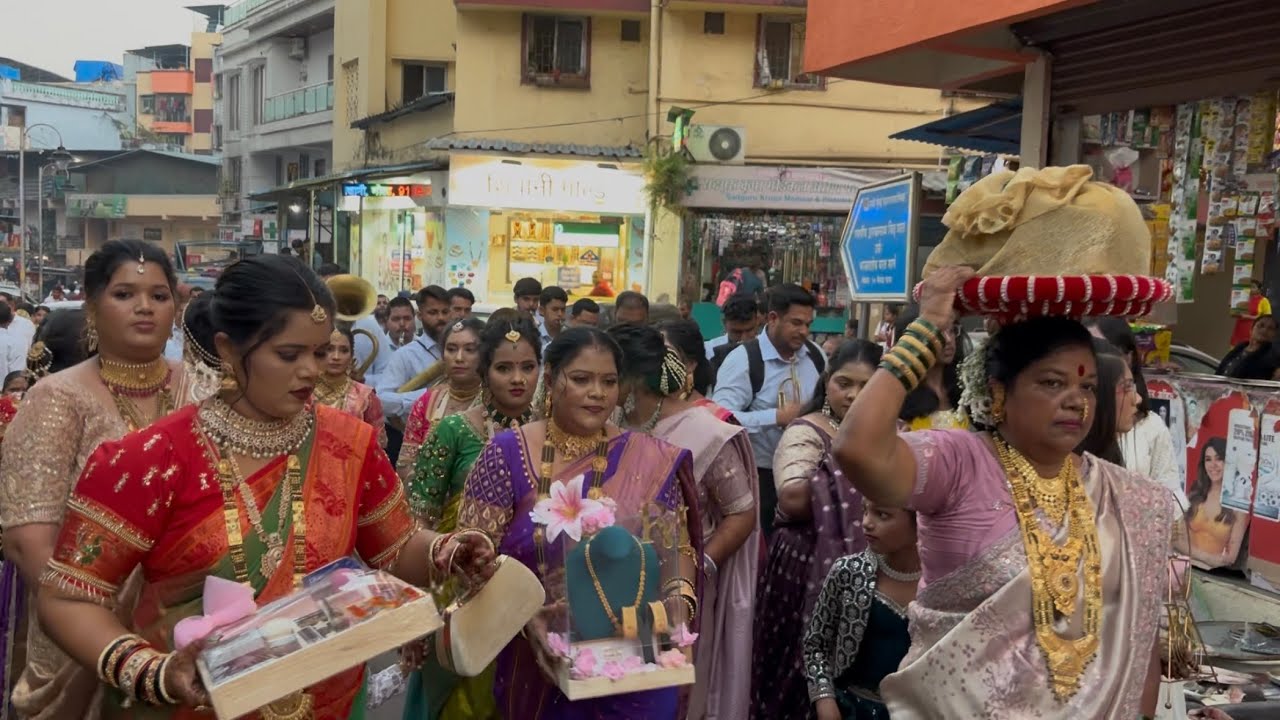कोळीगीत लग्नगीत | साखरपुडा नेरुळ गाव | श्री गणेश कला सर्कल ब्रास बँड करावे गाव 