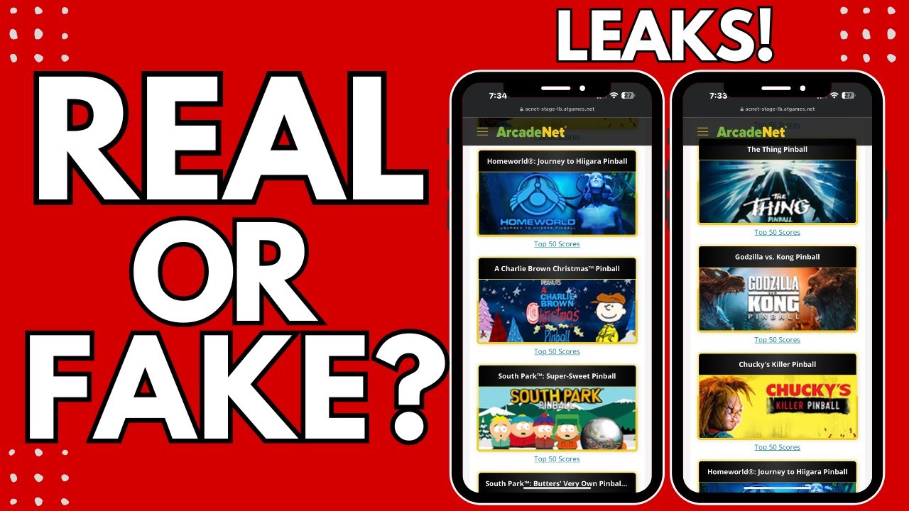 Leaked AtGames Virtual Pinball Games! Is It Real Or Fake?