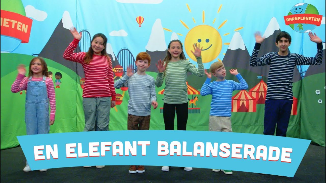 En elefant balanserade - ny version - Barnmusik och barnsånger med Minikompisarna